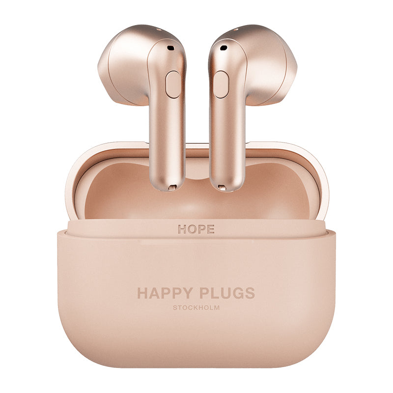 True Wireless slúchadlá Happy Plugs Hope, ružovo zlatá