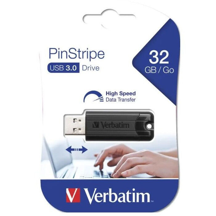 USB kľúč 32GB Verbatim PinStripe, 3.0 (49317)