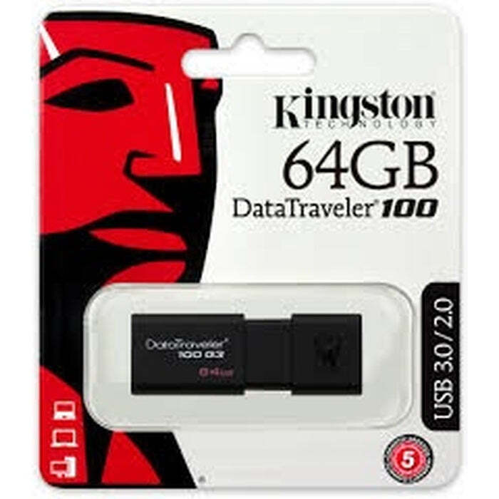 USB kľúč 64GB Kingston DT 100 G3, 3.0 (DT100G3/64GB)