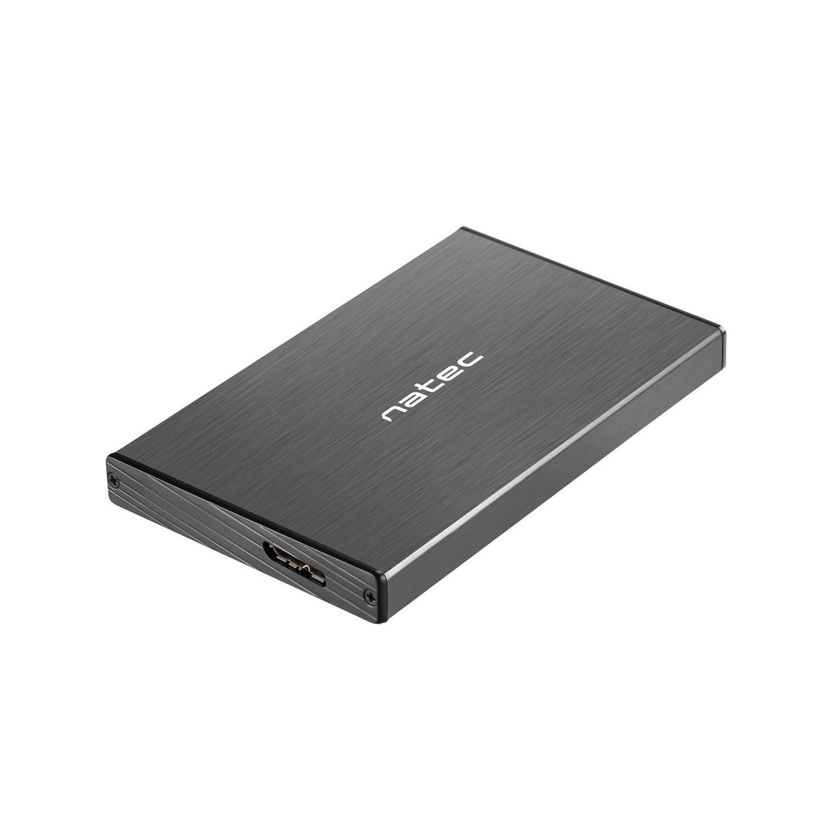 Externý box pre HDD 2,5'' USB 3.0 Natec Rhino Go, hliník, čierny