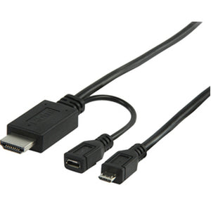 Valueline kábel MHL microUSB-HDMI, 1m,čierny
