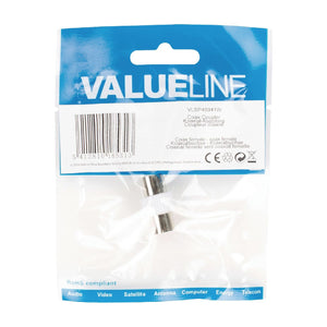 Valueline Koaxiálna spojka,koaxiálna zásuvka,biela (VLSP40941W)
