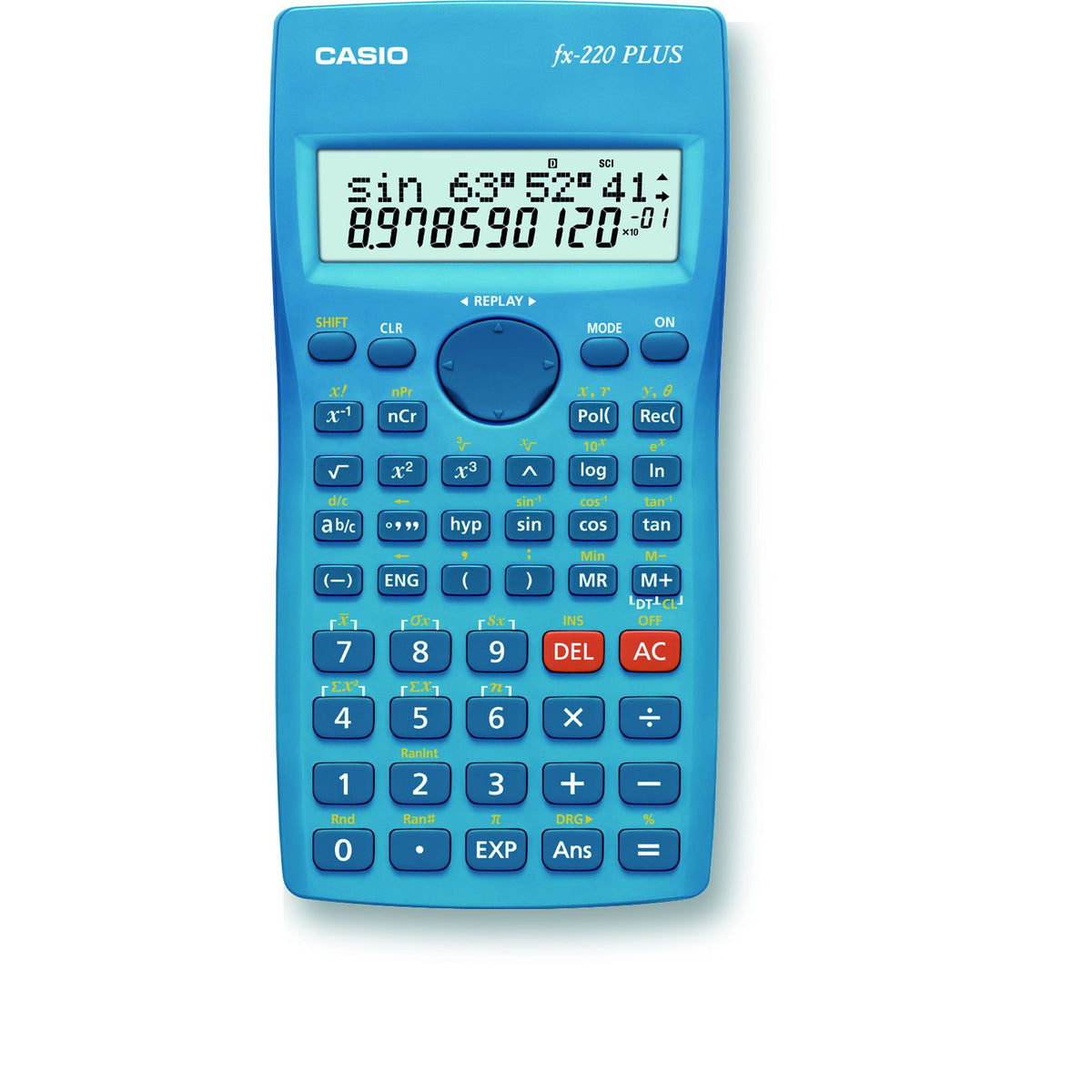 Vedecká kalkulačka Casio FX200 Plus, 181 funkcií, modrá