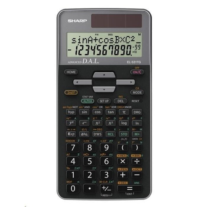 Vedecká kalkulačka Sharp EL531TGGY, solárna - k maturite