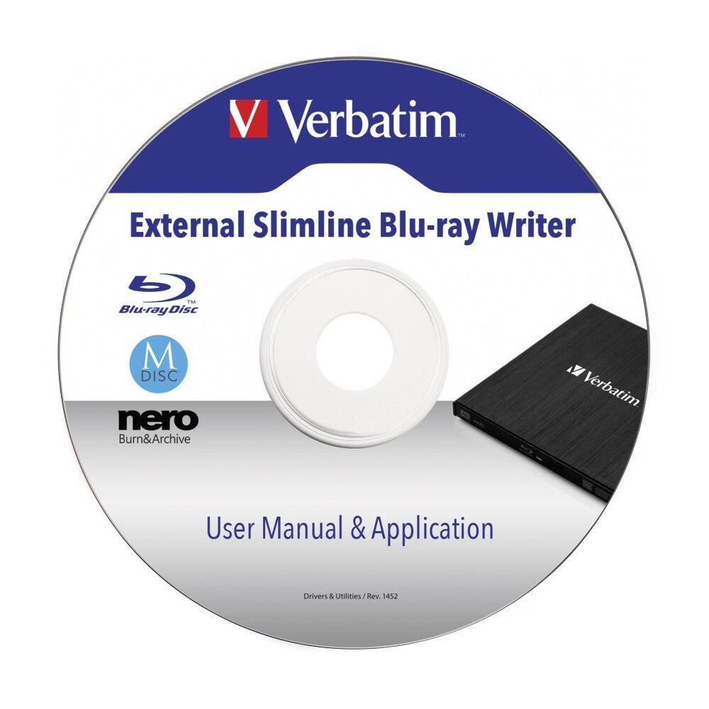 VERBATIM Externá Blu-Ray Slimline mechanika USB 3.0, čierna POUŽI