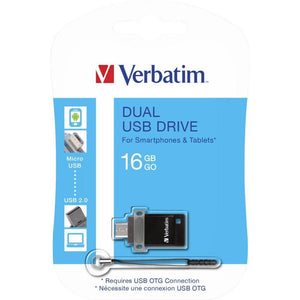 VERBATIM Store 'n' Go Dual USB 16GB USB 2.0/microUSB