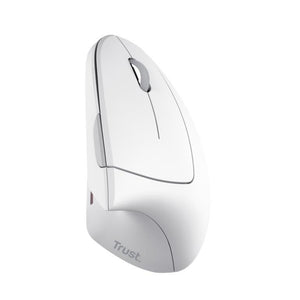 Vertikálna myš TRUST, Verto bezdrôt. ergonomická myš, USB, biela