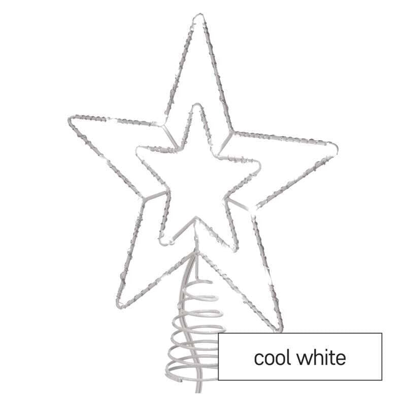Vianočná hviezda Emos D1ZC01, studená biela, 28cm
