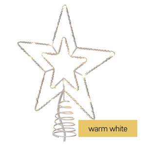 Vianočná hviezda Emos D1ZW01, teplá biela, 28cm