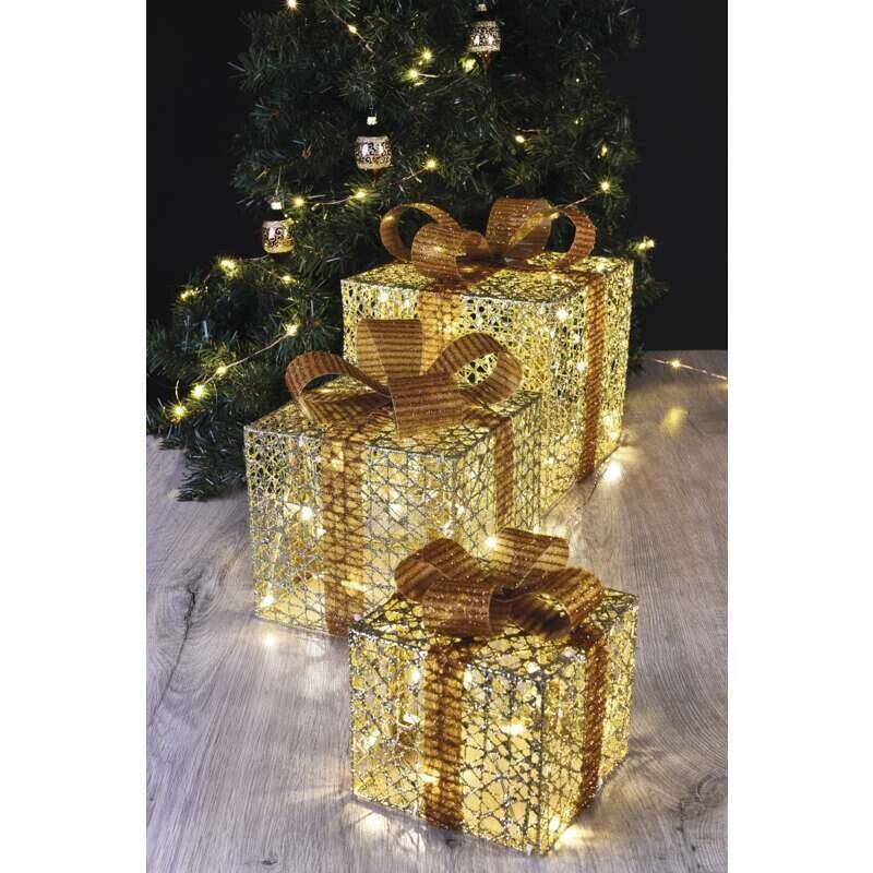 Vianočné darčeky Emos DCFC14, 3 veľkosti, teplá biela