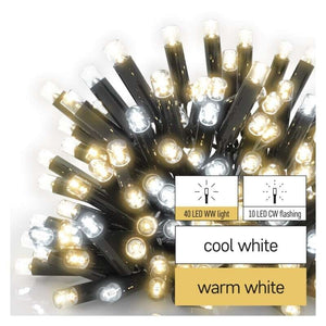 Vianočné osvetlenie Emos D2CN01, cencúle, biela, 3m
