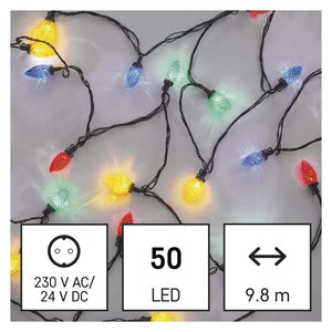 Vianočné osvetlenie Emos D5ZM01, šišky, multicolor, 9,8 mm