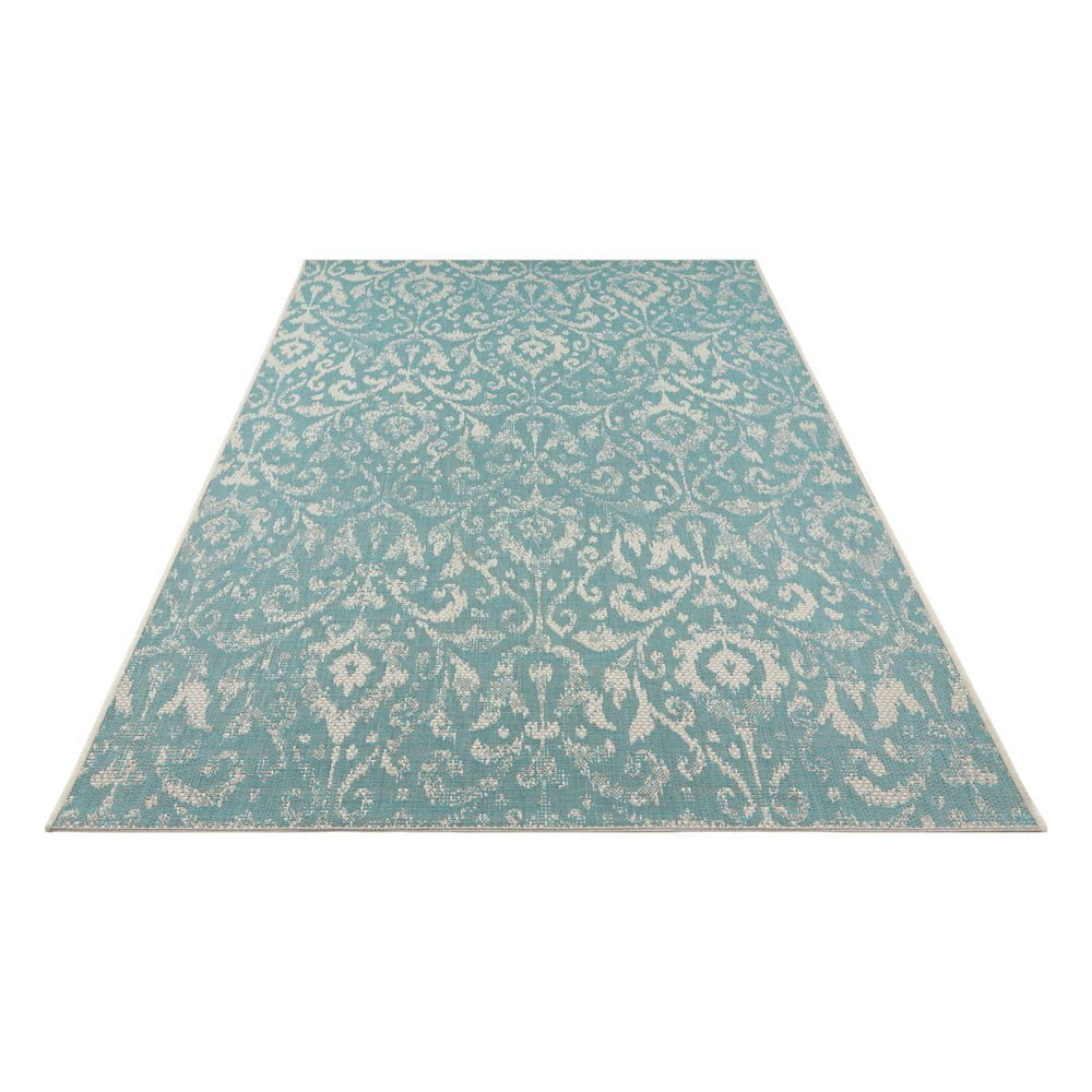 Vonkajší koberec NORTHRUGS Hatta, tyrkys, 140x200 cm
