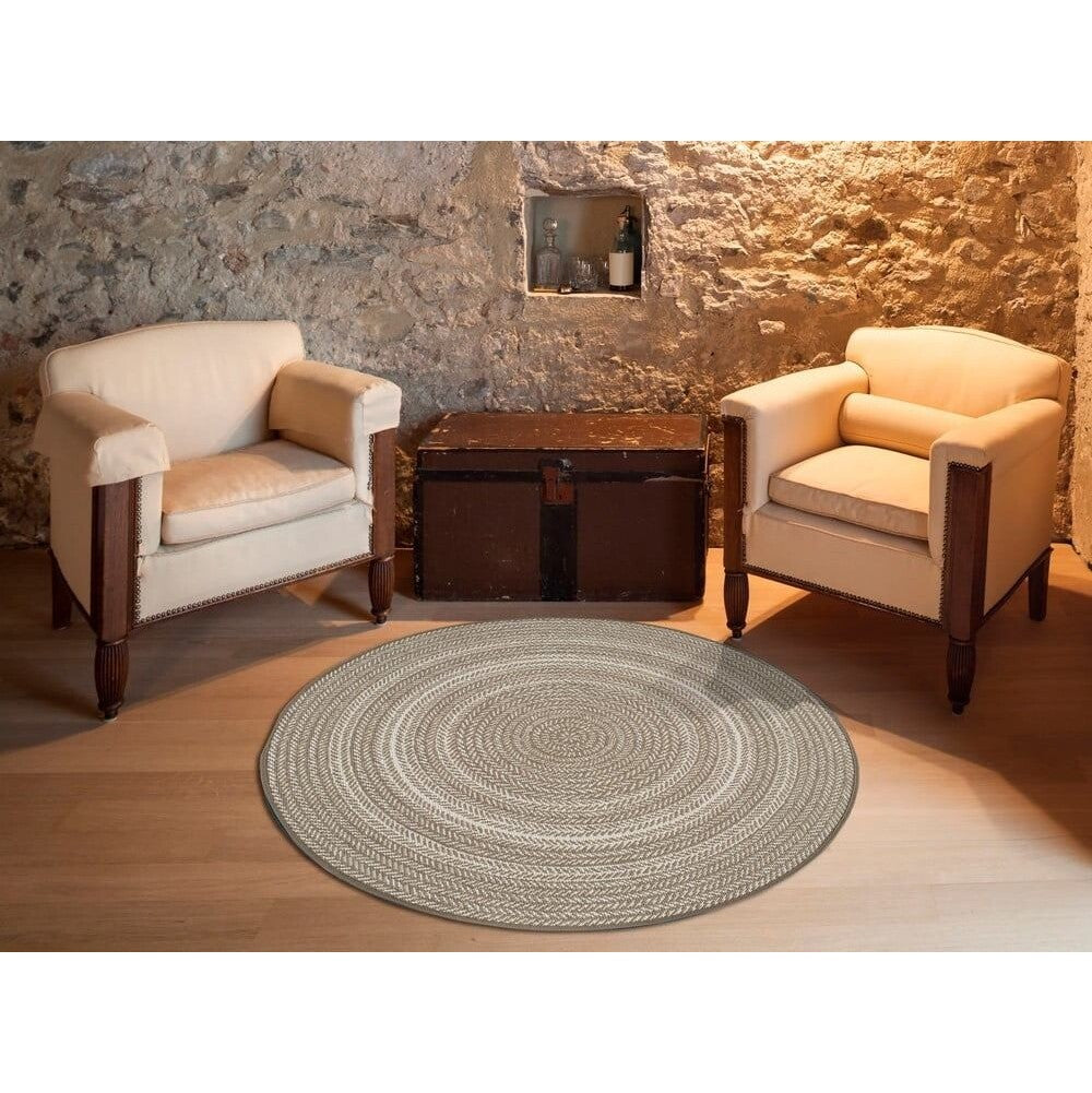 Vonkajší koberec Universal Silvana Rutto, béžový, pr. 120 cm