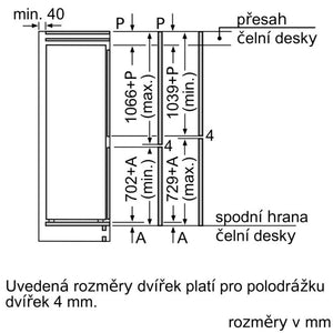 Vstavaná kombinovaná chladnička Bosch KIS86AFE0