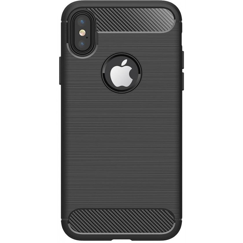 Zadný kryt pre Apple iPhone XR, karbón, čierna
