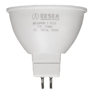 LED žiarovka Tesla, GU5,3 MR16, 4W, 4000K denná biela