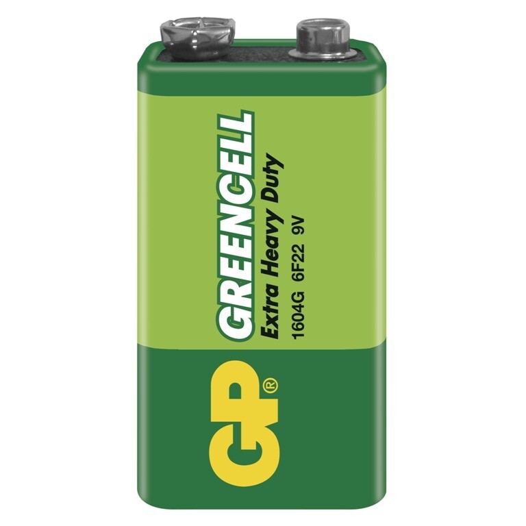 Zinková batérie GP Greencell 9V (6F22)