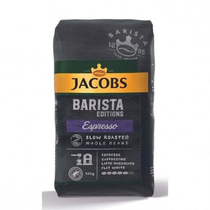 Zrnková káva Jacobs Barista Espresso, 500g Tovar s prechádzajúcou expiráciou